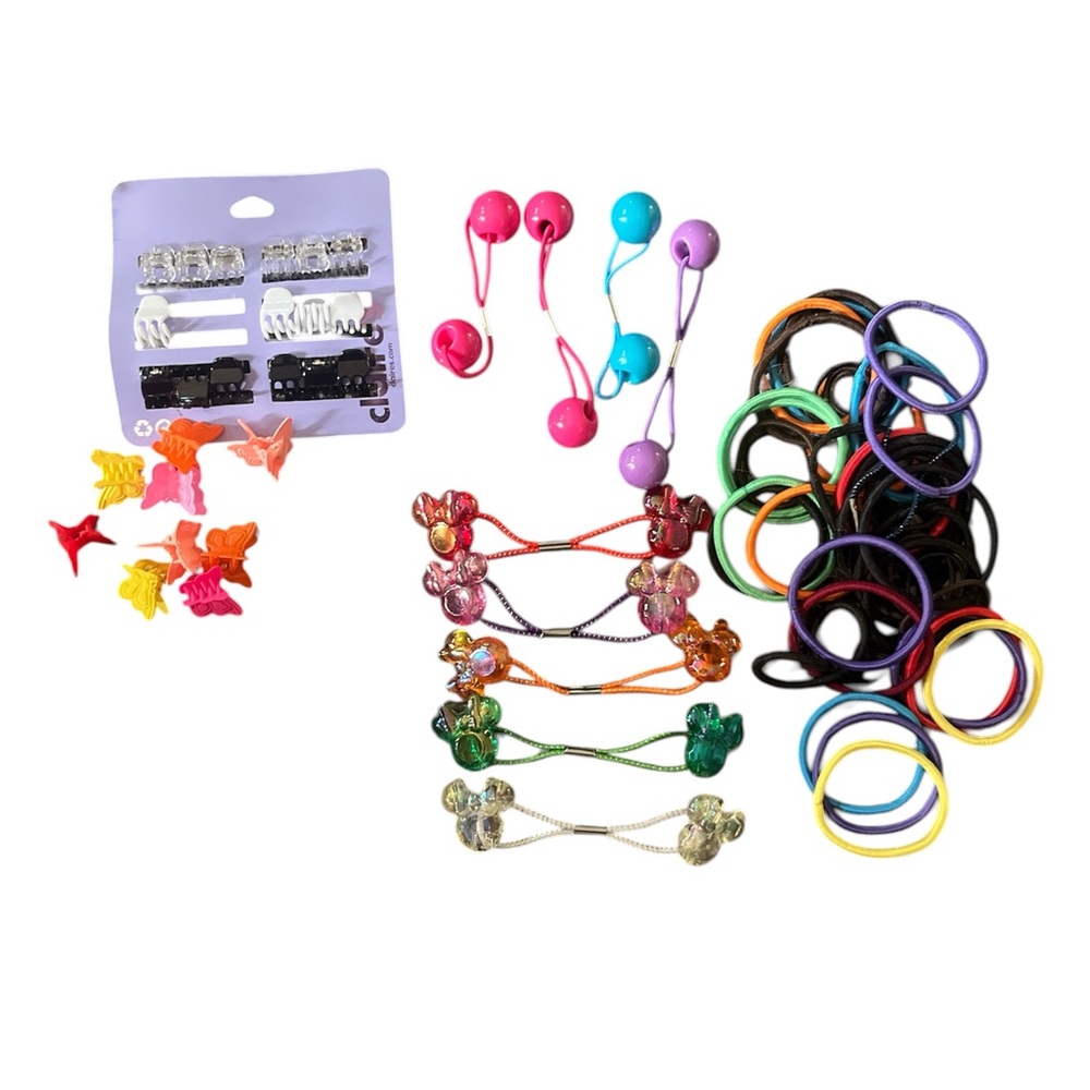 Kids Multicolor Hair Accessories 70 piece Set